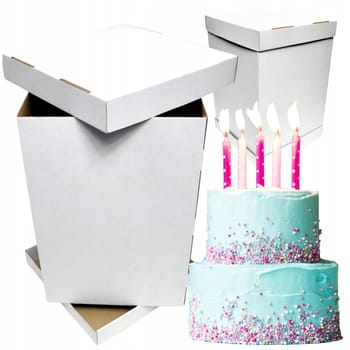 Pudełko na tort piętrowy 34x34x45