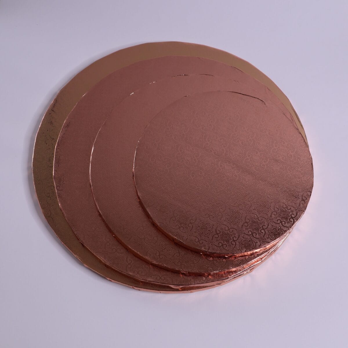 25 cm podkład pod tort złoty róż, 1,2 cm - obrazek 4