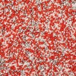 Posypka Mini Kuleczki - Mix Kolorów Czerwony, Biały i Srebrny50 g