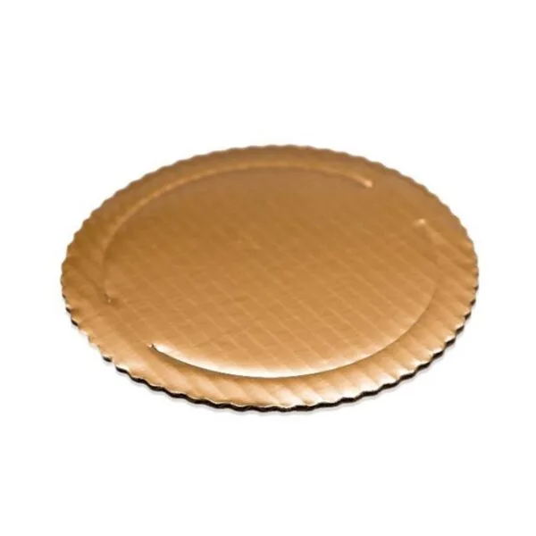 26 cm Tekturowy złoty podkład pod tort