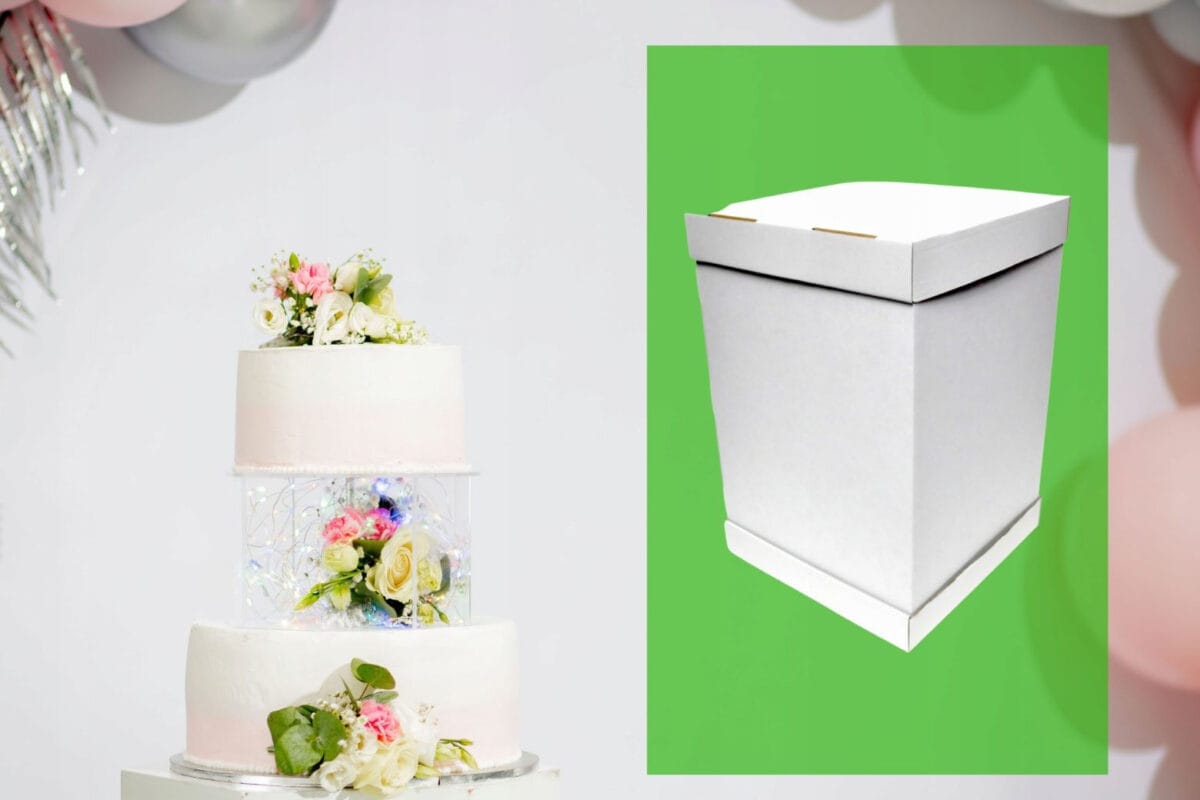 Pudełko na tort 41x41x45 piętrowy - obrazek 2