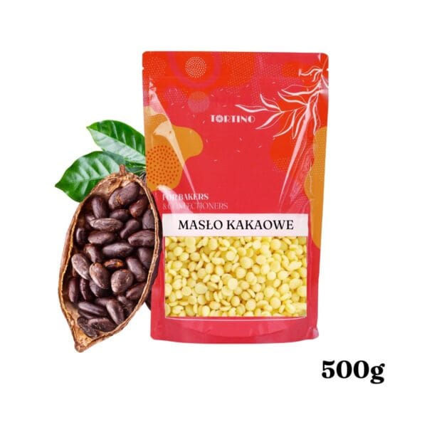 Masło kakaowe w kropelkach 100% dezodoryzowane masło kakaowe 500g