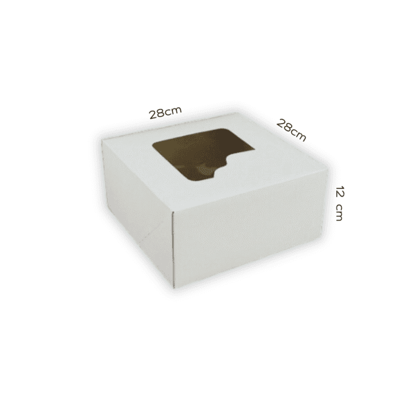 Pudełko cukiernicze 28x28x12 z okienkiem Hersta