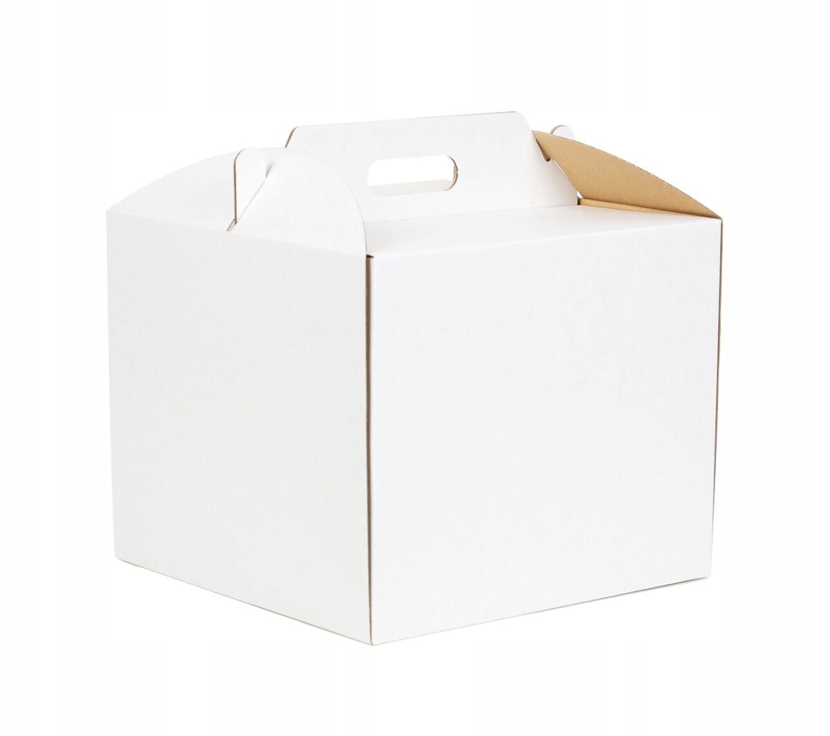 Pudełko na tort 30x30x25 z rączką - obrazek 2
