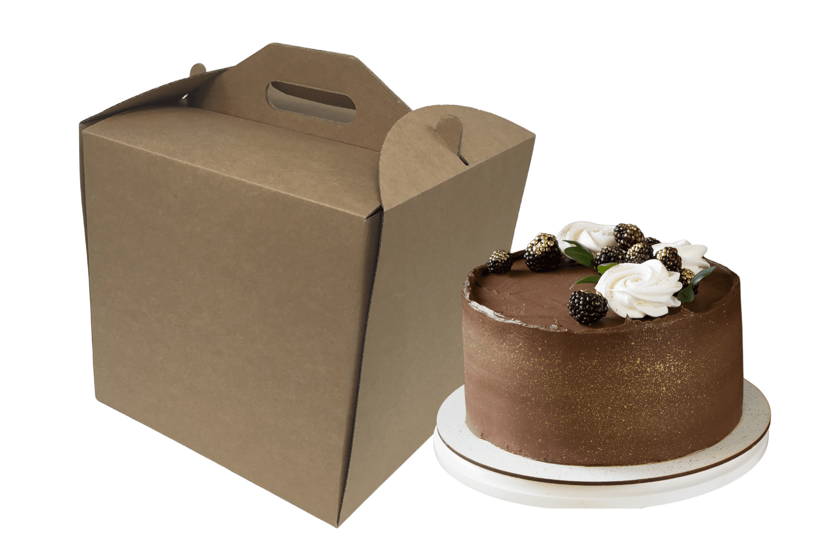59ff276d3b1766608a81a50689d85cd6-1.png 30x30x32 Pudełko na tort wysokie z rączką brązowe kraft - obrazek 1