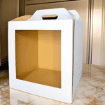 30x30x32 Pudełko na tort białe z okienkiem - obrazek 5