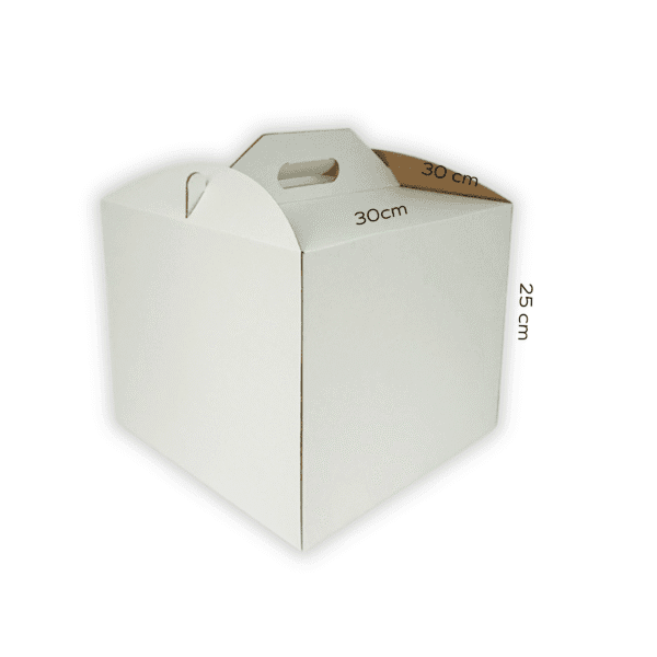 Pudełko na tort 30x30x25 z rączką