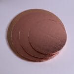 30 cm podkład pod tort złoty róż, 1,2 cm - obrazek 4