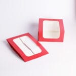 Pudełko cukiernicze malinowe czerwone 18x18x8 - 50 szt Tortino - obrazek 2