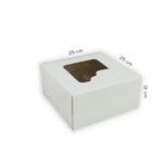 Pudełko cukiernicze 25x25x12 z okienkiem Hersta
