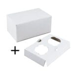 16,5x11x8 Pudełko z wkładem na 2 muffinki Hersta