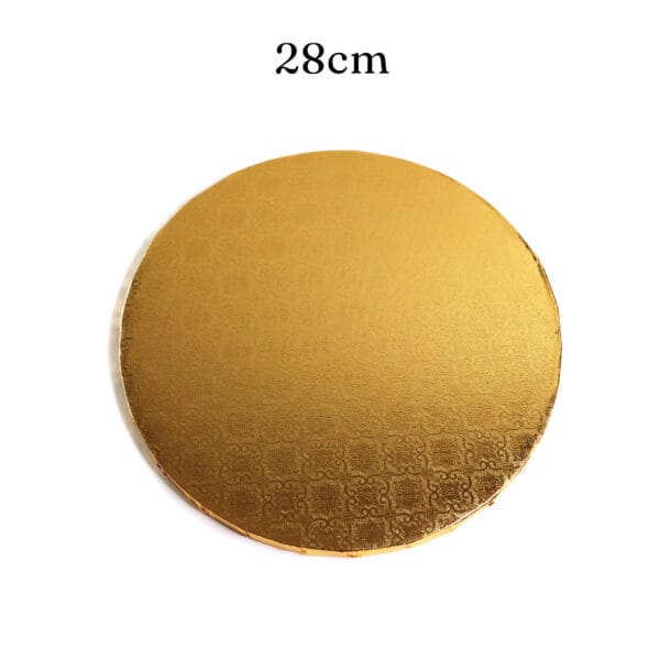 28 cm podkład pod tort złoty 1,2 cm