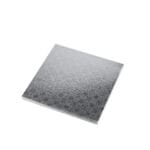 35x35cm Podkład pod tort srebrny  kwadratowy