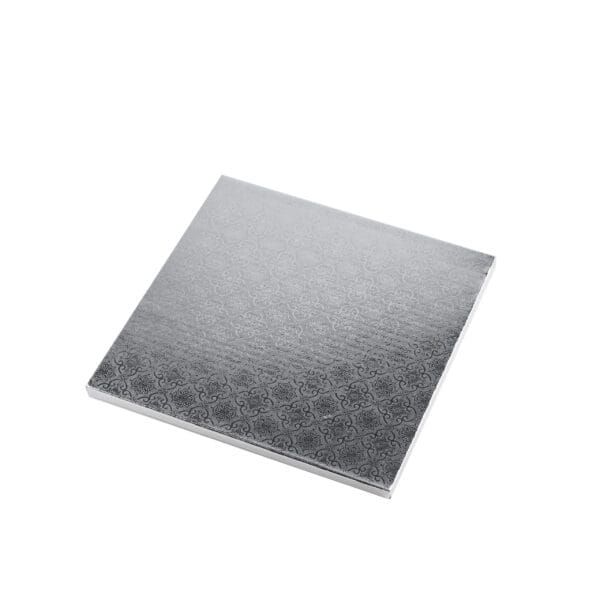 35x35cm Podkład pod tort srebrny  kwadratowy