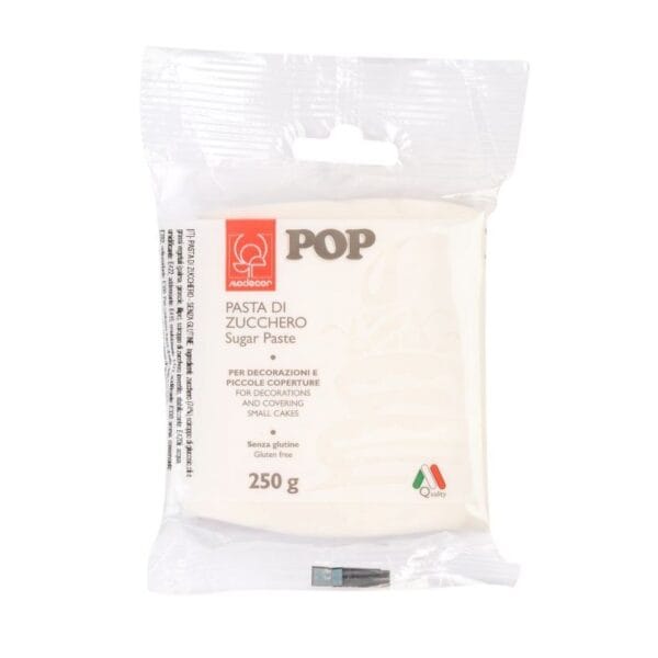 Biała masa cukrowa Modecor, lukier plastyczny 250g