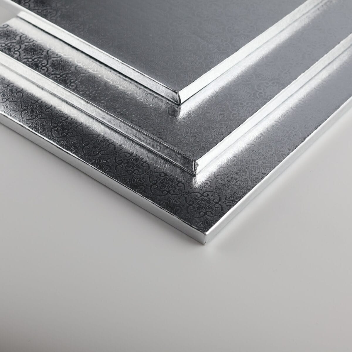 35x35cm Podkład pod tort srebrny  kwadratowy - obrazek 2