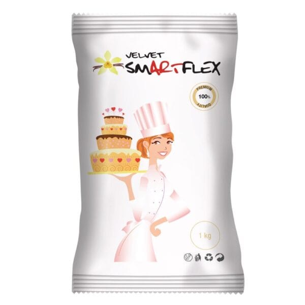 Biała masa cukrowa Velvet SmartFlex wanilia 1 kg