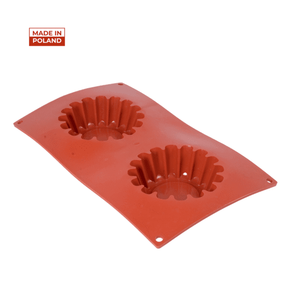 Forma silikonowa babka mała, 2 gniazda fi 11,6 cm h 4,2 cm F-18 Genes