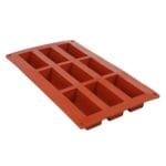 Forma silikonowa prostokąty 8x3x3 cm 9 gniazd F-20 Genes - obrazek 3