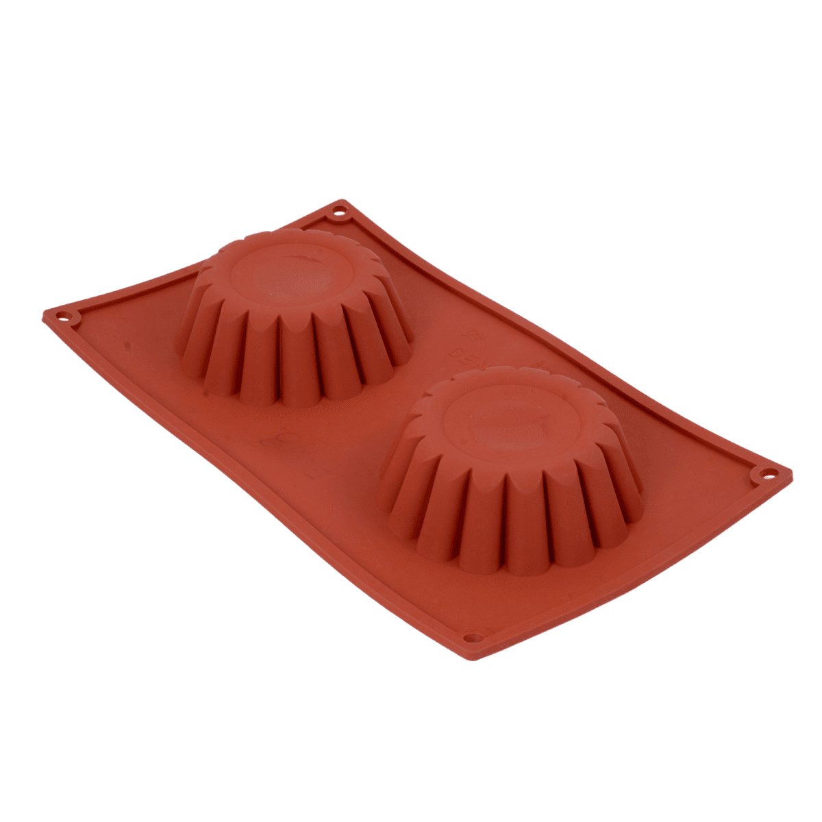 Forma silikonowa babka mała, 2 gniazda fi 11,6 cm h 4,2 cm F-18 Genes - obrazek 2