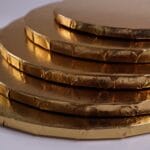 20 cm podkład pod tort złoty 1,2 cm - obrazek 2