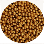 Posypka cukrowa Perełki antyczne złote 4 mm 50g