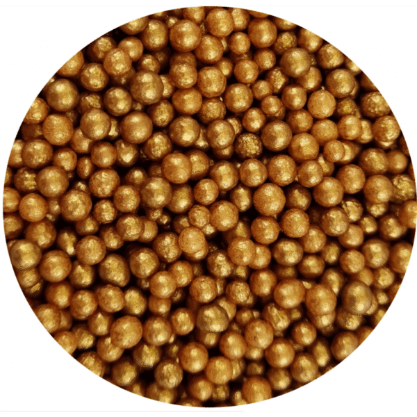 Posypka cukrowa Perełki antyczne złote 4 mm 50g