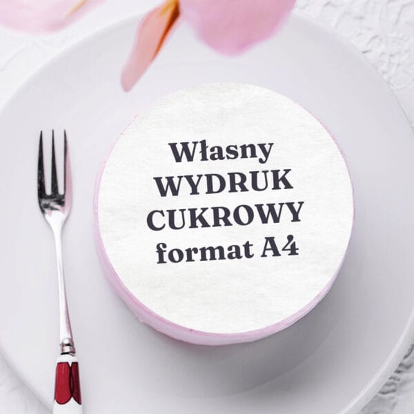 Wydruk cukrowy na tort personalizowany