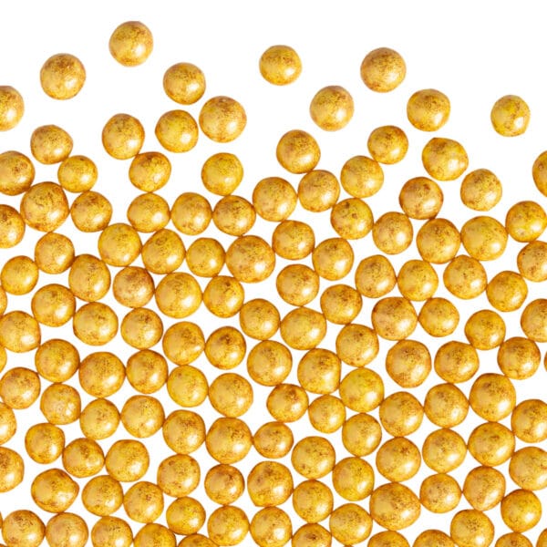 Perełki  złote  miękkie 4mm Modern 50 g