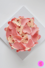 Wydruk Chocotransfer A4. Krata różowa i wiśnie projekt graficzny Ptiszu - obrazek 3