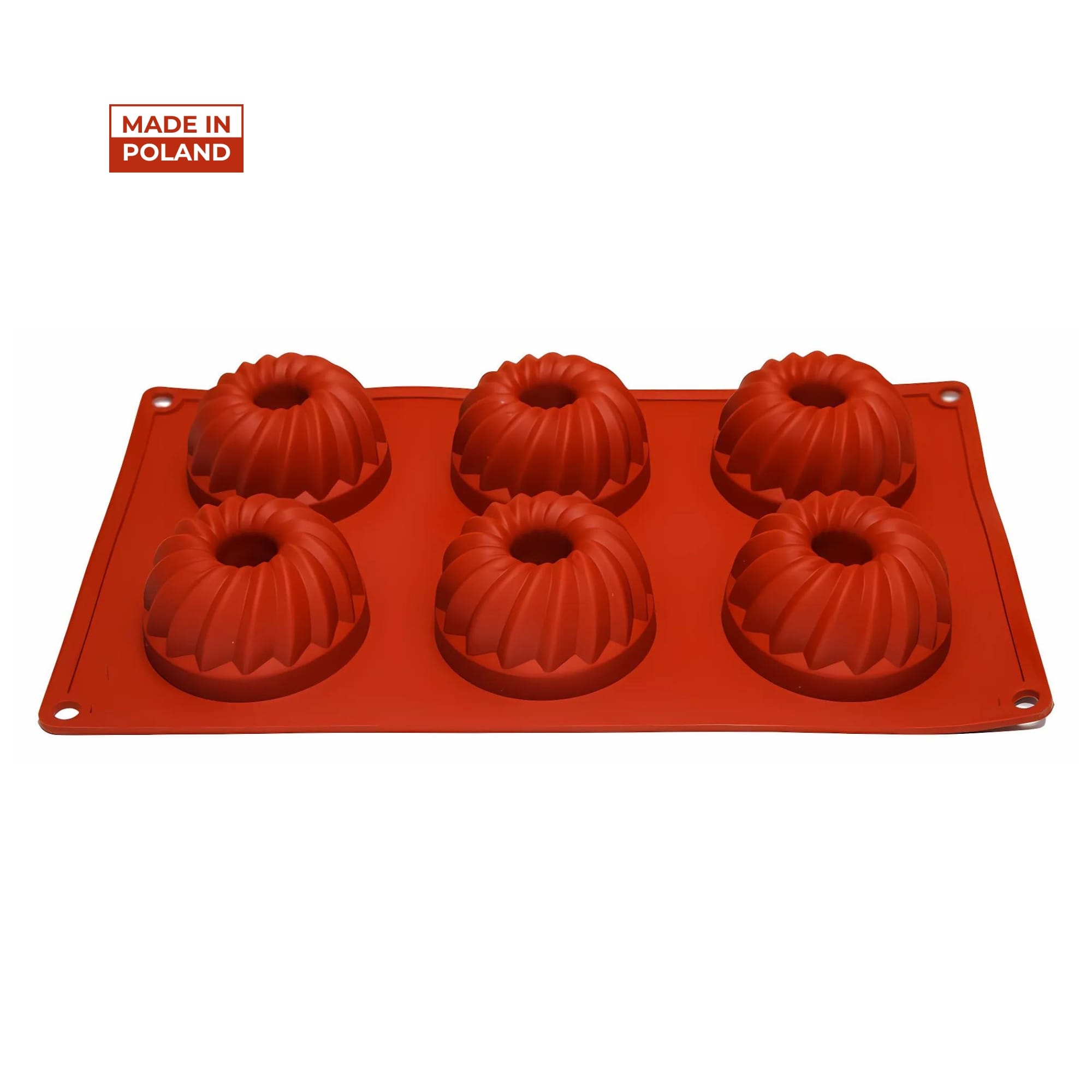 40be0faf345bd62ba5839ca7ebcc1fd5.jpg Forma silikonowa na babeczki z kominkiem fi 7 cm, h 3,8 cm, 6 gniazd F-32 Genes - obrazek 1