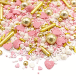 Princess Diary, różowa posypka na tort, 90 g - Happy Sprinkles - obrazek 2