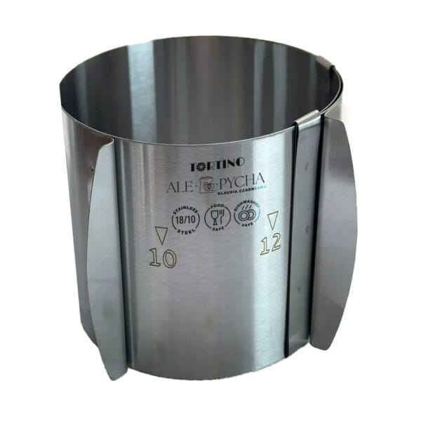 Rant regulowany do biszkoptu 10-16 cm h15cm Tortino