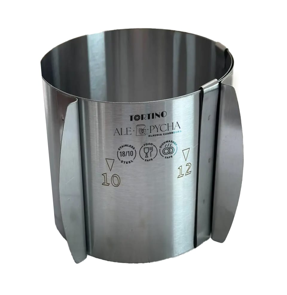 55ac8d542ca97019b3be390d3c0cb158.jpg Rant regulowany do biszkoptu 10-16 cm h15cm Tortino - obrazek 1