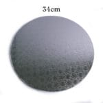 34 cm podkład pod tort srebrny 1,2 cm