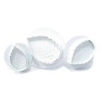 Wykrawaczki z tłoczkiem Liście Róży 3szt. Tortino