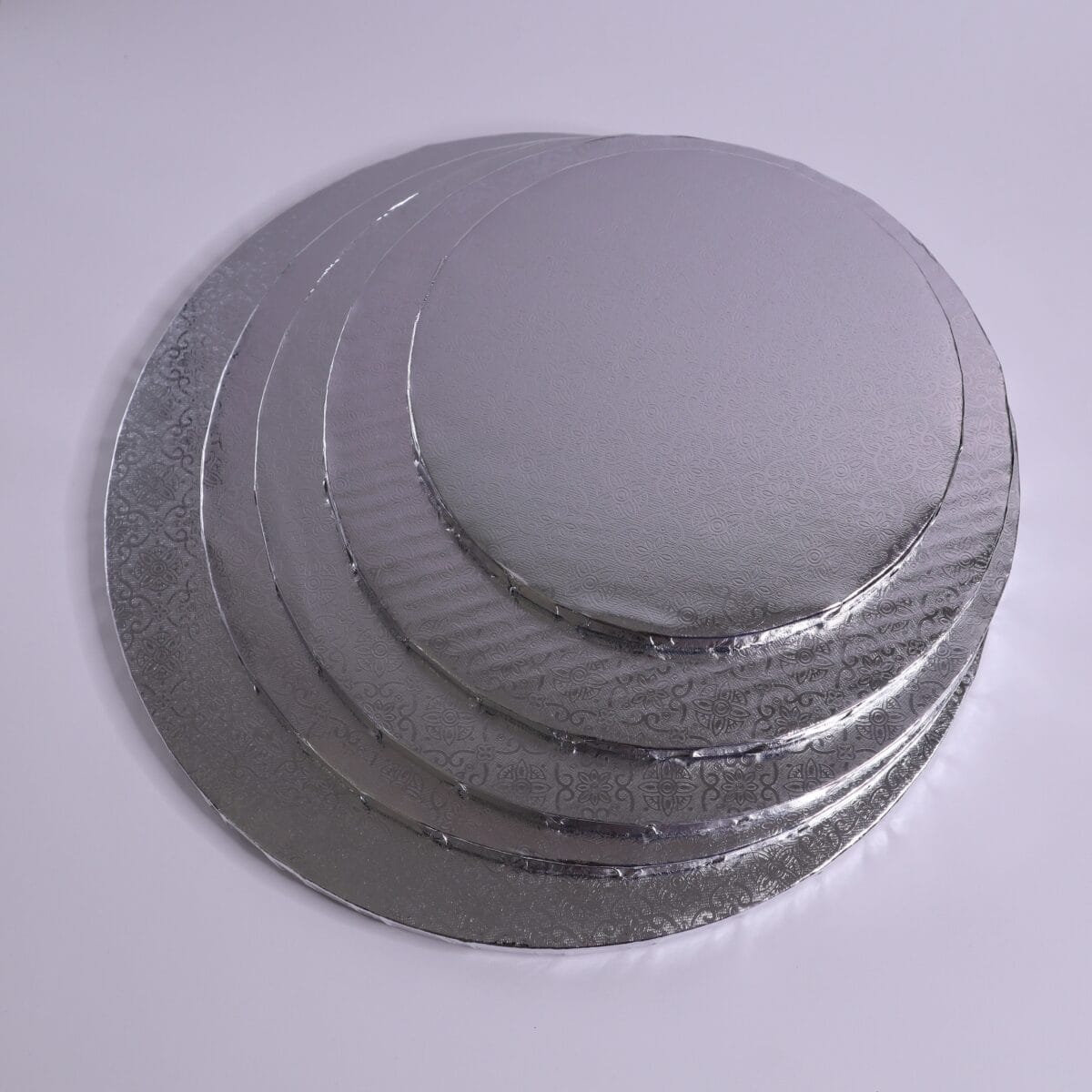 28 cm podkład pod tort srebrny 1,2 cm - obrazek 3