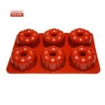 Forma silikonowa do monoporcji z otworem F-63 fi 98 mm, h45 mm 6 gniazd Genes