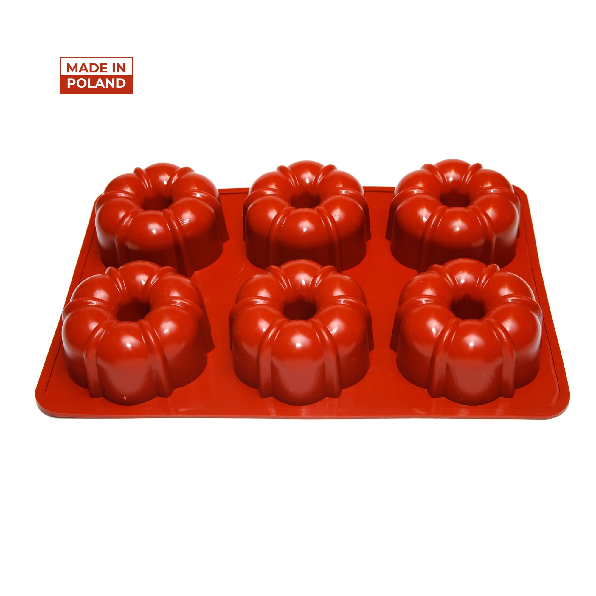 70cef5682e5c5fc27125c51fd7df7819-1.jpg Forma silikonowa do monoporcji z otworem F-63 fi 98 mm, h45 mm 6 gniazd Genes - obrazek 1