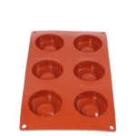 Forma silikonowa pół-oponki fi 65 mm, h 20 mm 6 gniazd F-29 Genes - obrazek 3