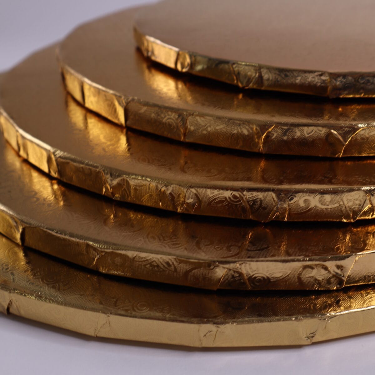 34 cm podkład pod tort złoty 1,2 cm - obrazek 2