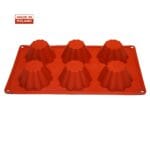 Forma silikonowa na babeczki fi 7,7 cm, h 4 cm, 6 gniazd F-33 Genes