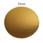 34 cm podkład pod tort złoty 1,2 cm