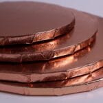 34 cm złoty róż podkład pod tort 1,2 cm - obrazek 2