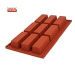 Forma silikonowa prostokąty 8x3x3 cm 9 gniazd F-20 Genes