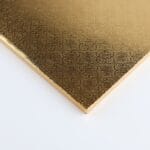 Podkład pod tort 30x30cm złoty kwadratowy - obrazek 2