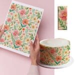 Letnie kwiaty - tapeta cukiernicza, wydruk jadalny papier cukrowy