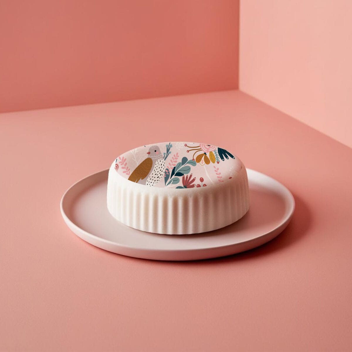 Wiosenne ptaki. Tapeta na tort papier skrobiowy - obrazek 2