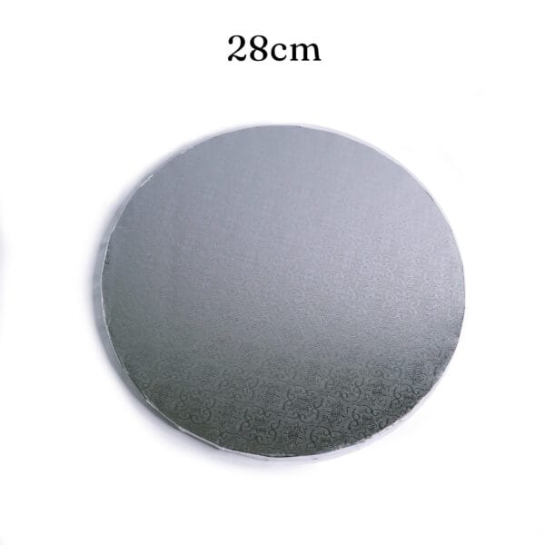 28 cm podkład pod tort srebrny 1,2 cm