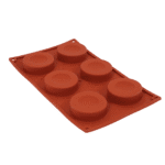 Forma silikonowa pół-oponki fi 65 mm, h 20 mm 6 gniazd F-29 Genes - obrazek 2